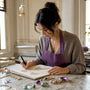 Jewelry designer sketching classic piece