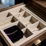 Lined drawer organizing daily jewelry pieces
