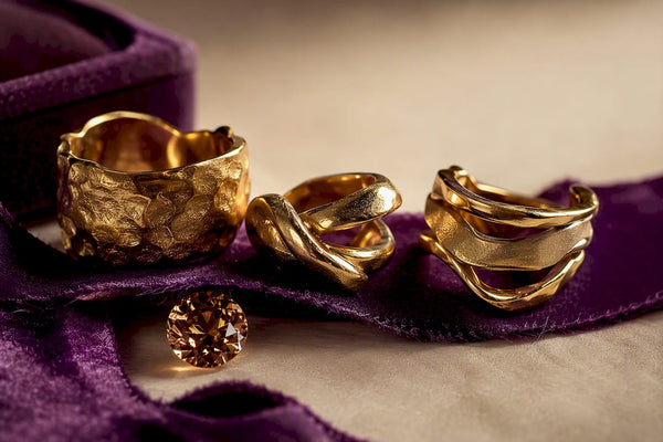 Cropped sculptural gold band details