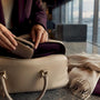 Jewelry pouch secured inside airport carry-on