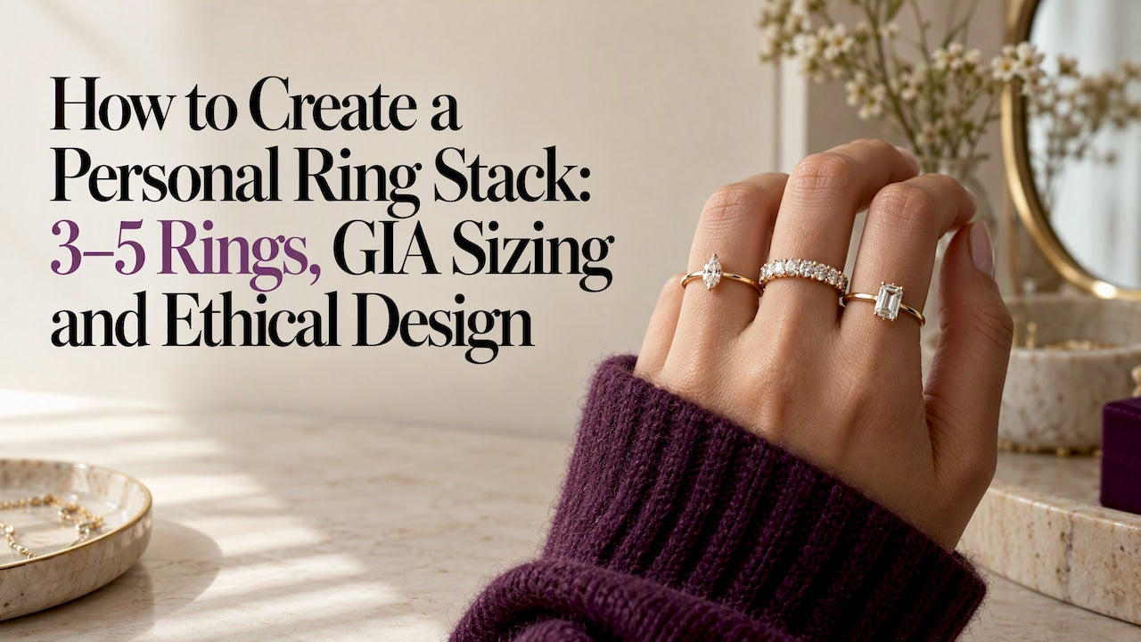 Hand wearing a personal three-ring arrangement