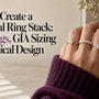 Hand wearing a personal three-ring arrangement