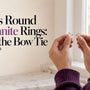 Hands comparing oval and round moissanite rings