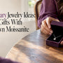 Moissanite pendant presented as an anniversary gift