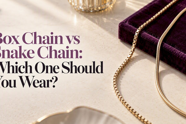 Box and snake chains shown side by side