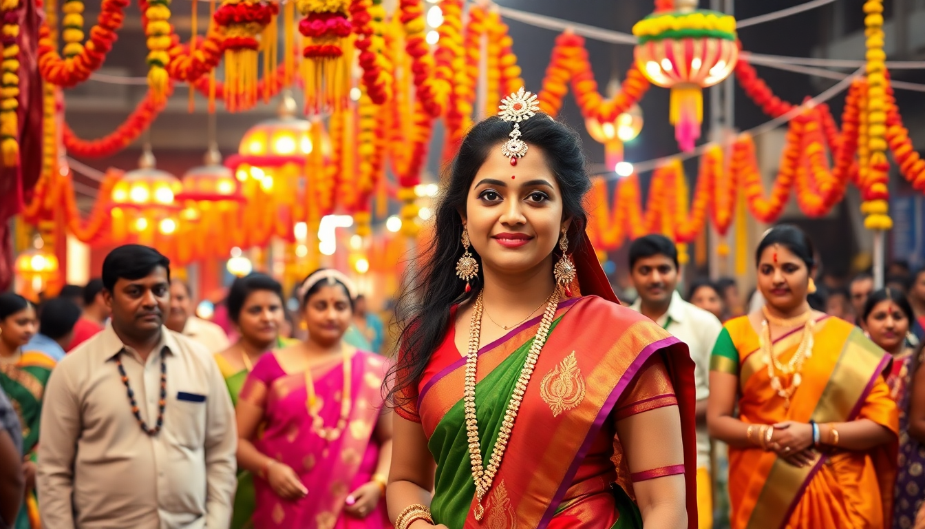Captivating Moments of an Indian American Love Story at a Cultural Heritage Festival