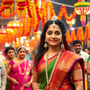 Captivating Moments of an Indian American Love Story at a Cultural Heritage Festival