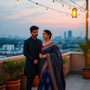 Rooftop Rendezvous: A Modern Indian American Love Story Told in Moments at a South Asian Social Gathering
