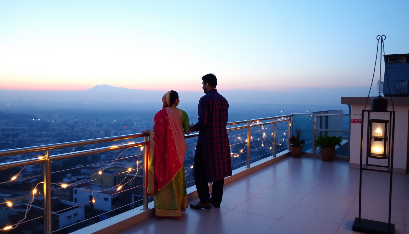 Rooftop Glances and Desi Hearts: An Indian American Love Story at a South Asian Social Gathering