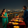 Rooftop Rendezvous: A Modern Indian American Love Story at a South Asian Dinner Party