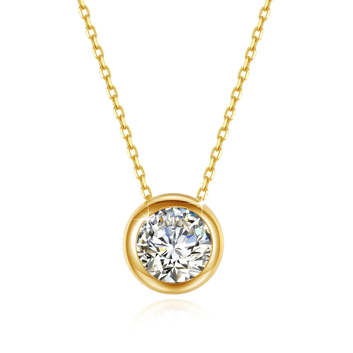 Lax Necklace by Meri Jaan — lab-grown moissanite necklace, product photo
