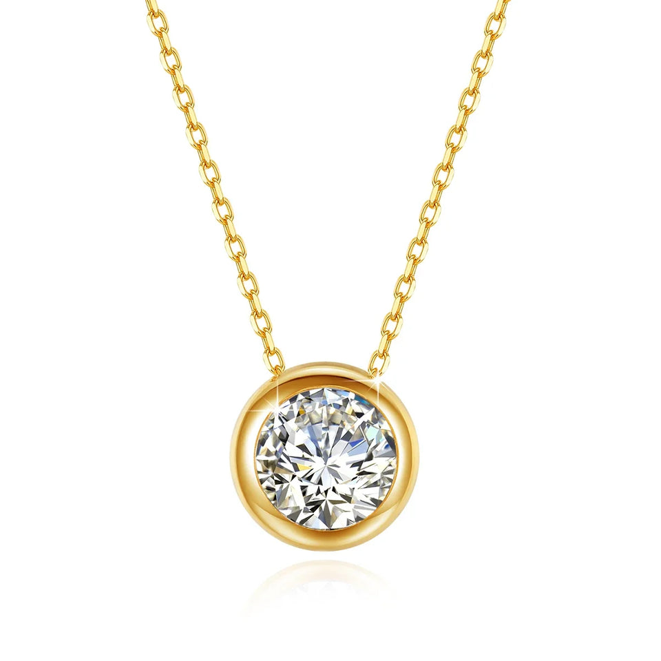 Lax Necklace by Meri Jaan — lab-grown moissanite necklace, product photo