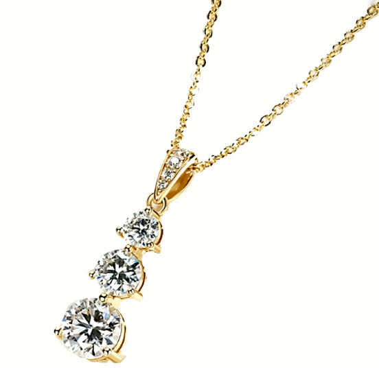 Three Stone Necklace