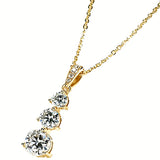 Three Stone Necklace