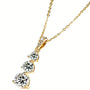 Three Stone Necklace