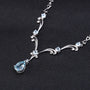 Sky Blue Gemstone Pendant Necklace