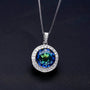 Natural Blueish Gemstone Pendant Necklace 4.79 ct
