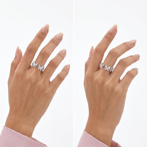 Open Butterfly Ring