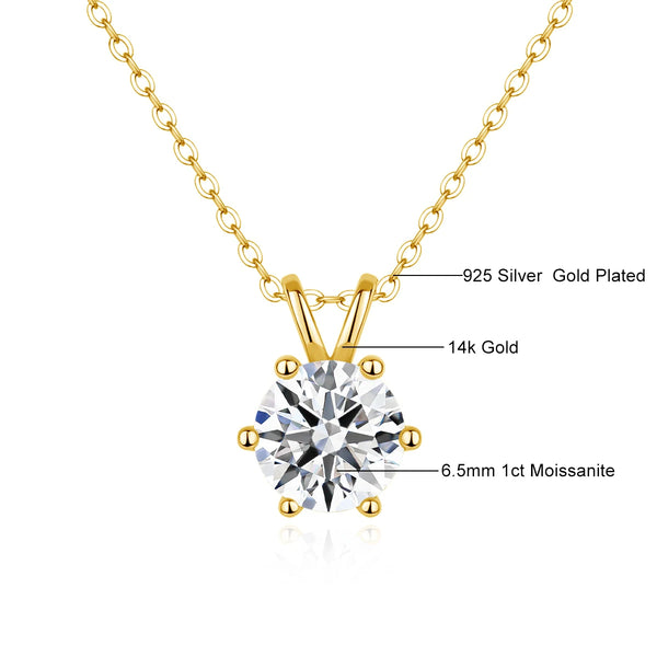 Moissanite Diamond Necklace 