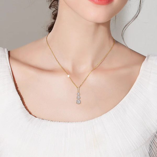 Three Stone Necklace
