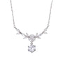 Sterling Silver Diamond Necklace