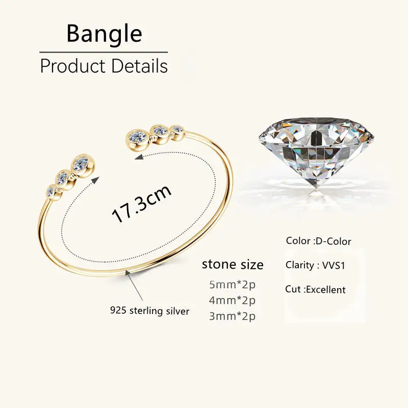 Triesen Bracelet 0.50ct, 0.25ct,  0.10ct