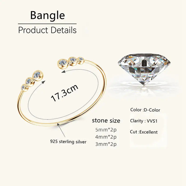 Triesen Bracelet 0.50ct, 0.25ct,  0.10ct