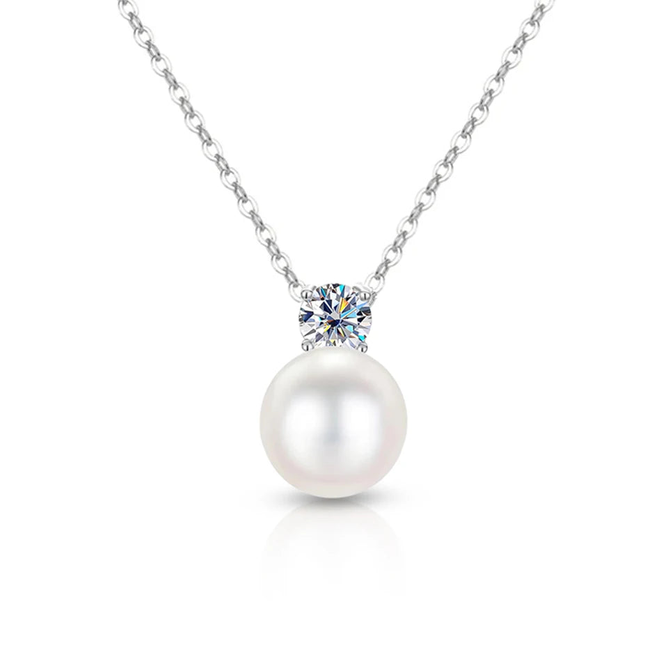 White Pearl Pendant Necklace