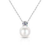 White Pearl Pendant Necklace