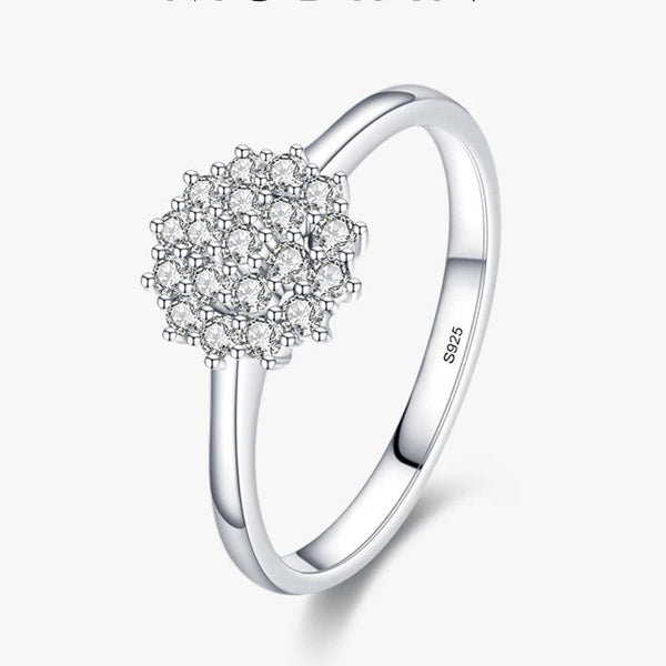 Sterling Silver Diamond Ring