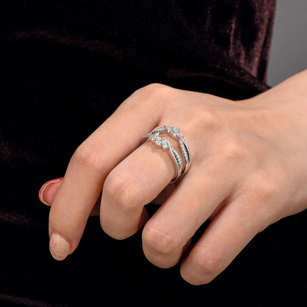 Moissanite Crown Designed Ring