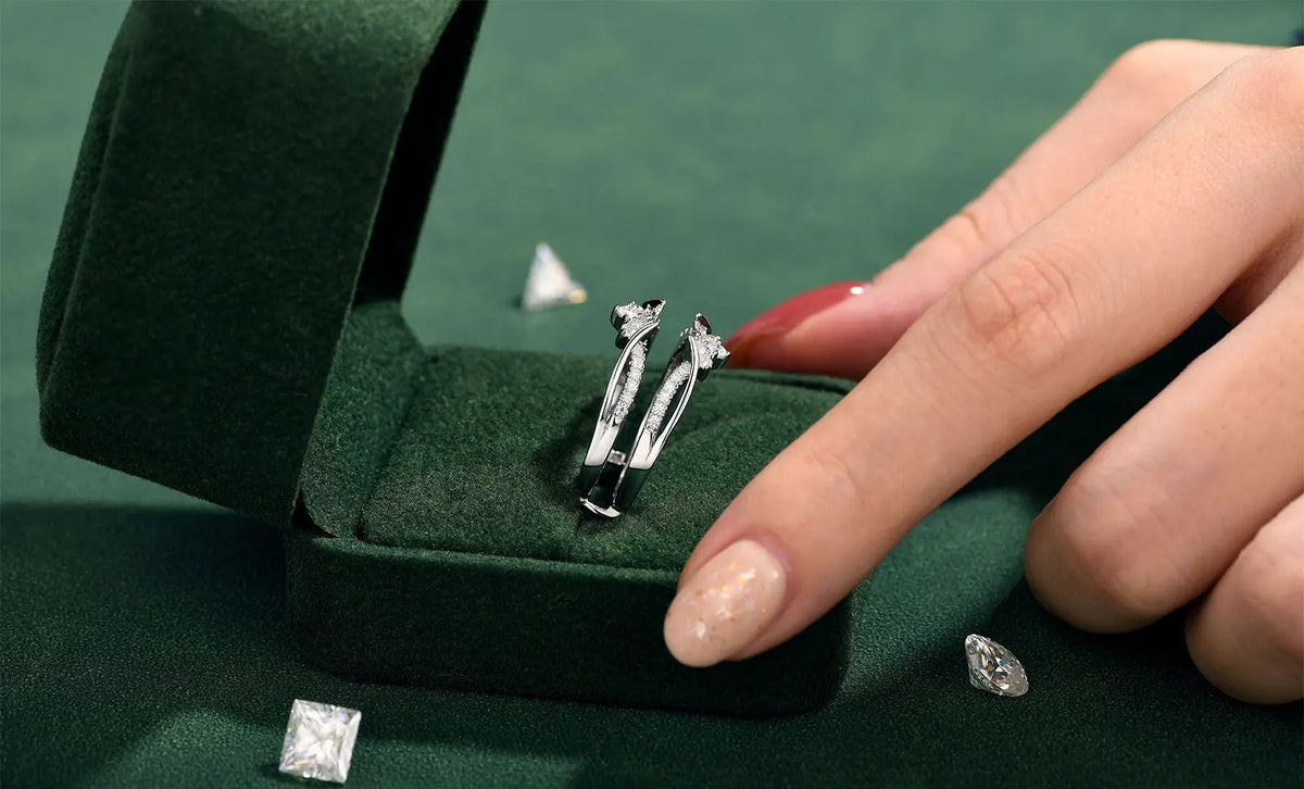 Moissanite Crown Designed Ring
