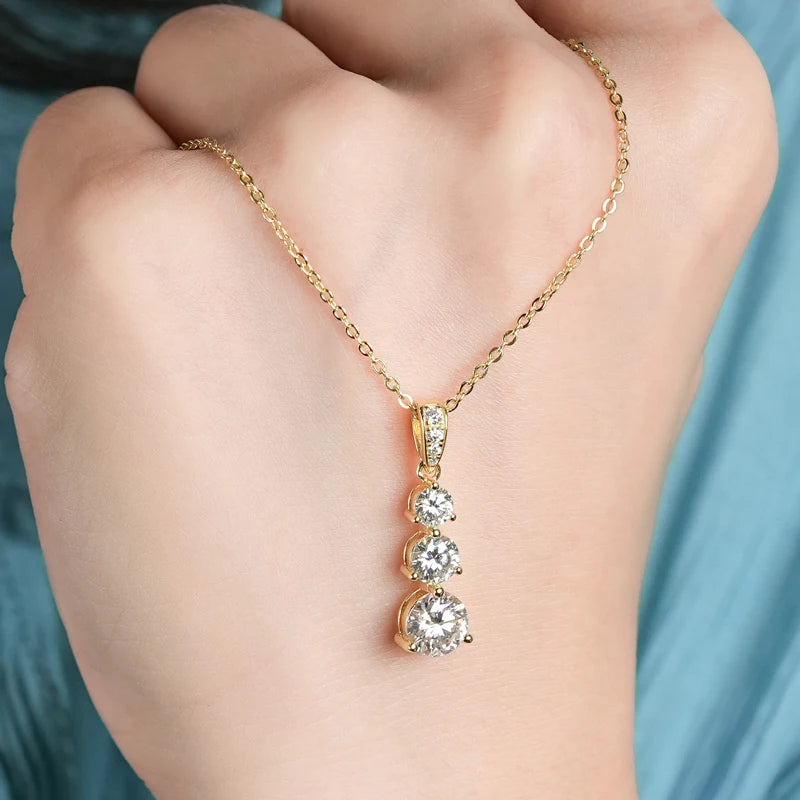 Three Stone Necklace