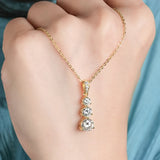Three Stone Necklace