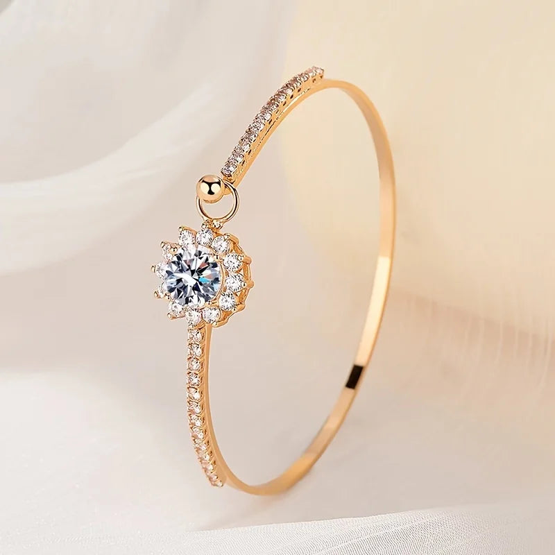 Delicate Sunflower Bracelet
