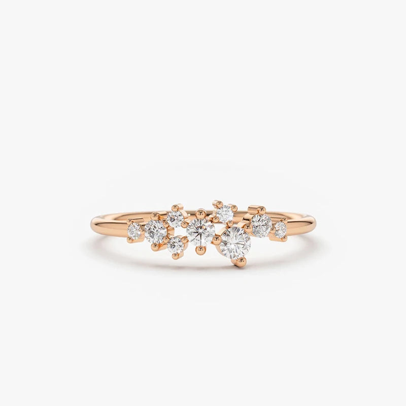 Ponte Tresa Ring 0.10ct, 0.06ct, 0.025ct,  0.015ct