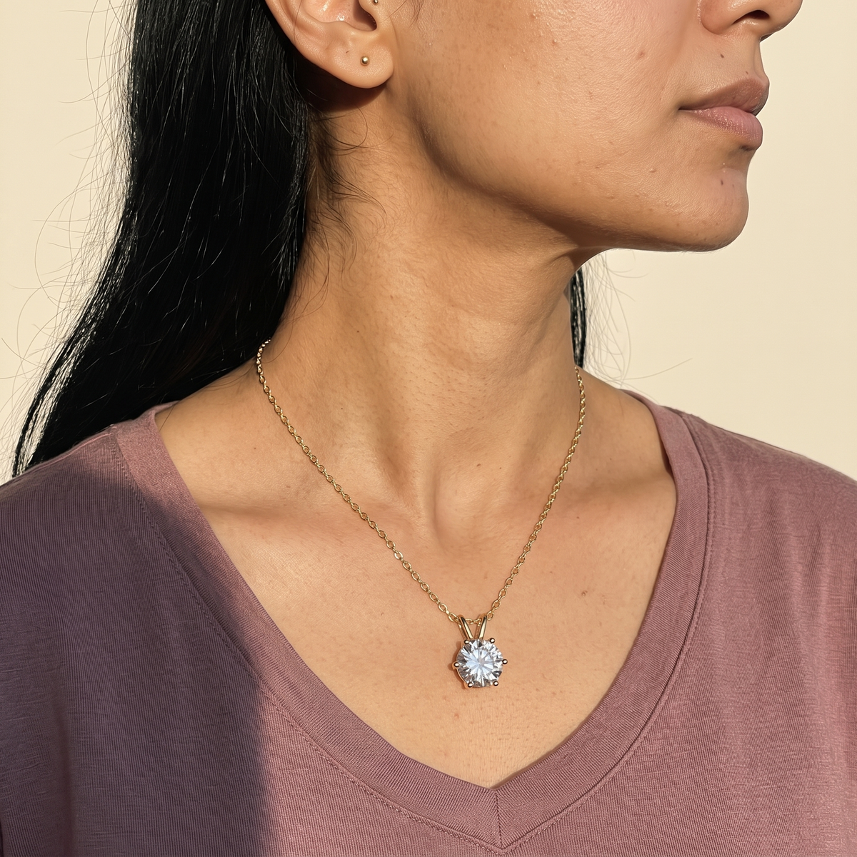 Appenzell Necklace worn by model