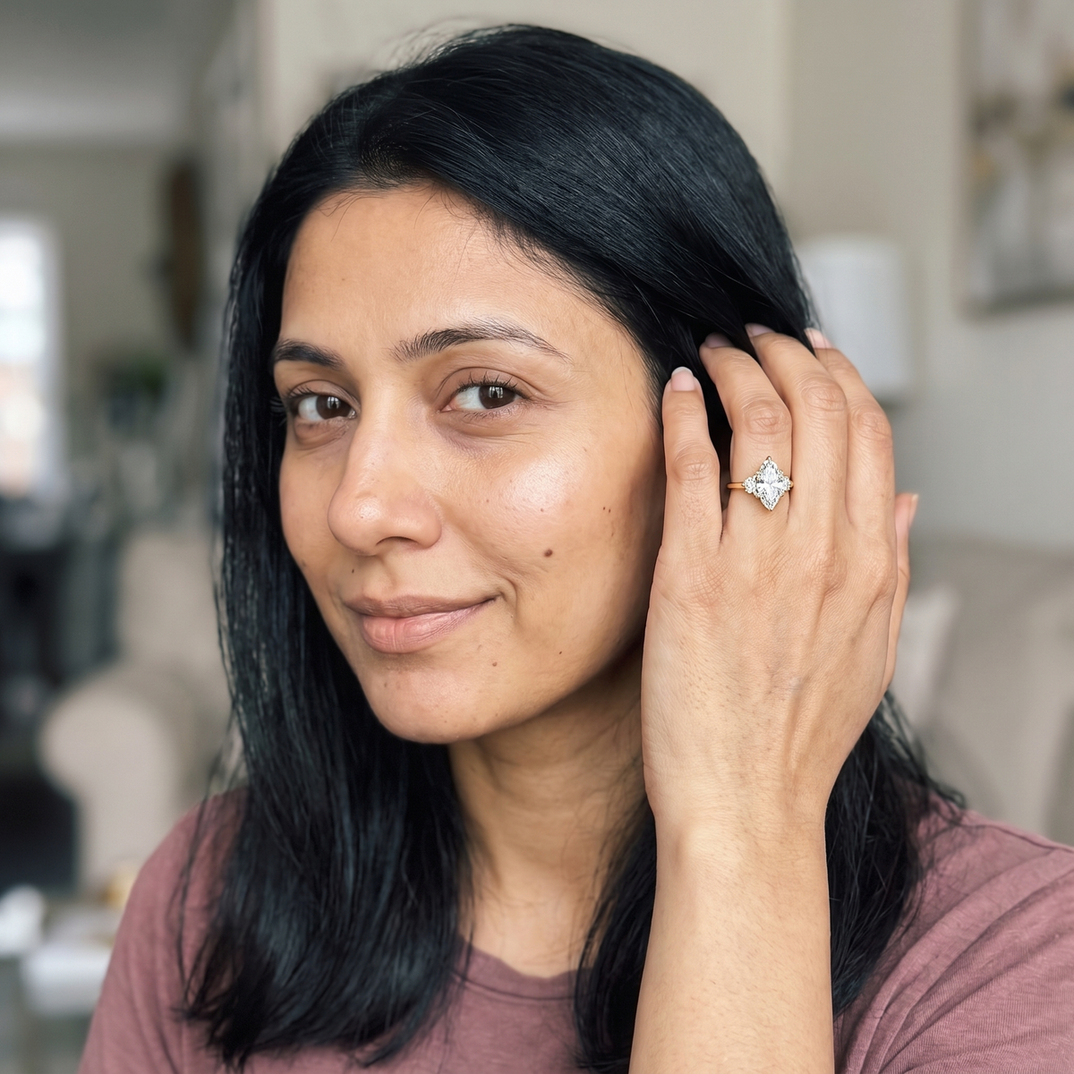 Asco Ring worn by model