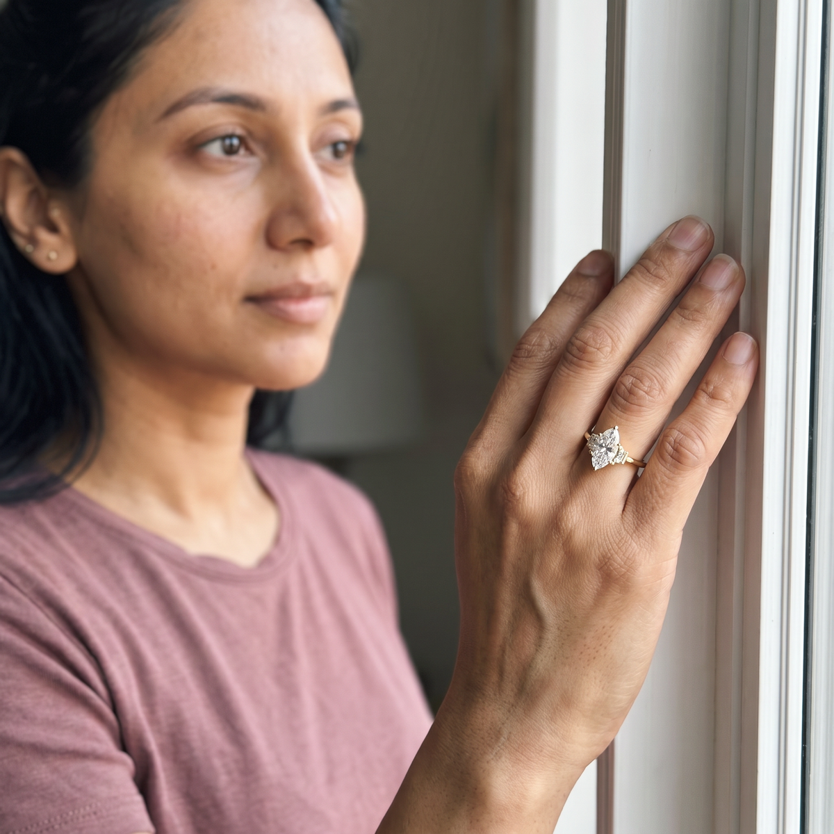 Asco Ring worn by model