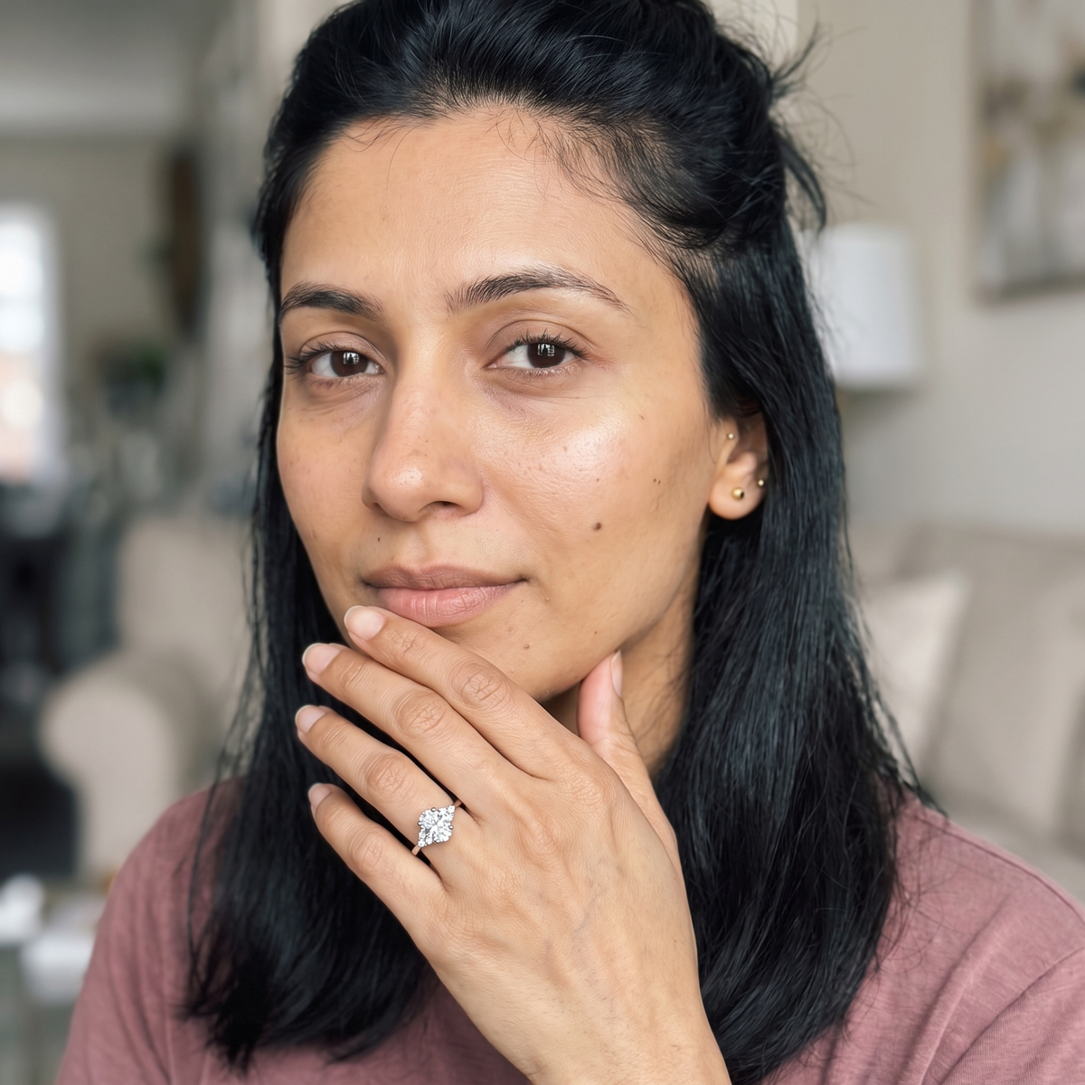 Avers Ring worn by model