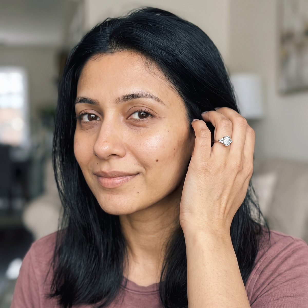 Avers Ring worn by model