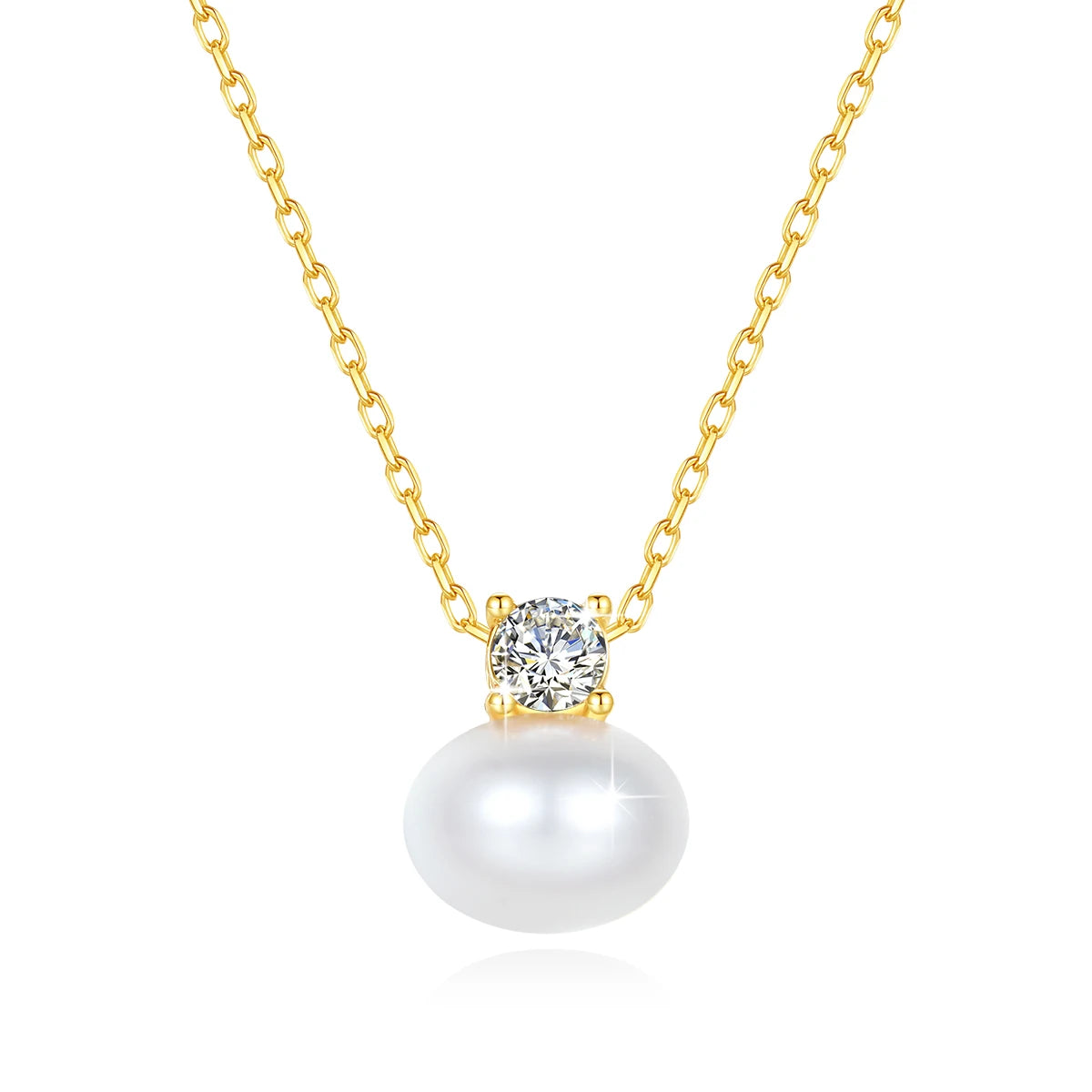 Baden Necklace by Meri Jaan — lab-grown moissanite necklace, product photo