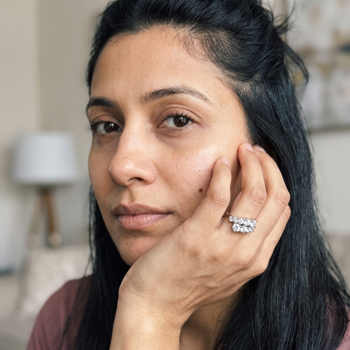 Biel Ring worn by model