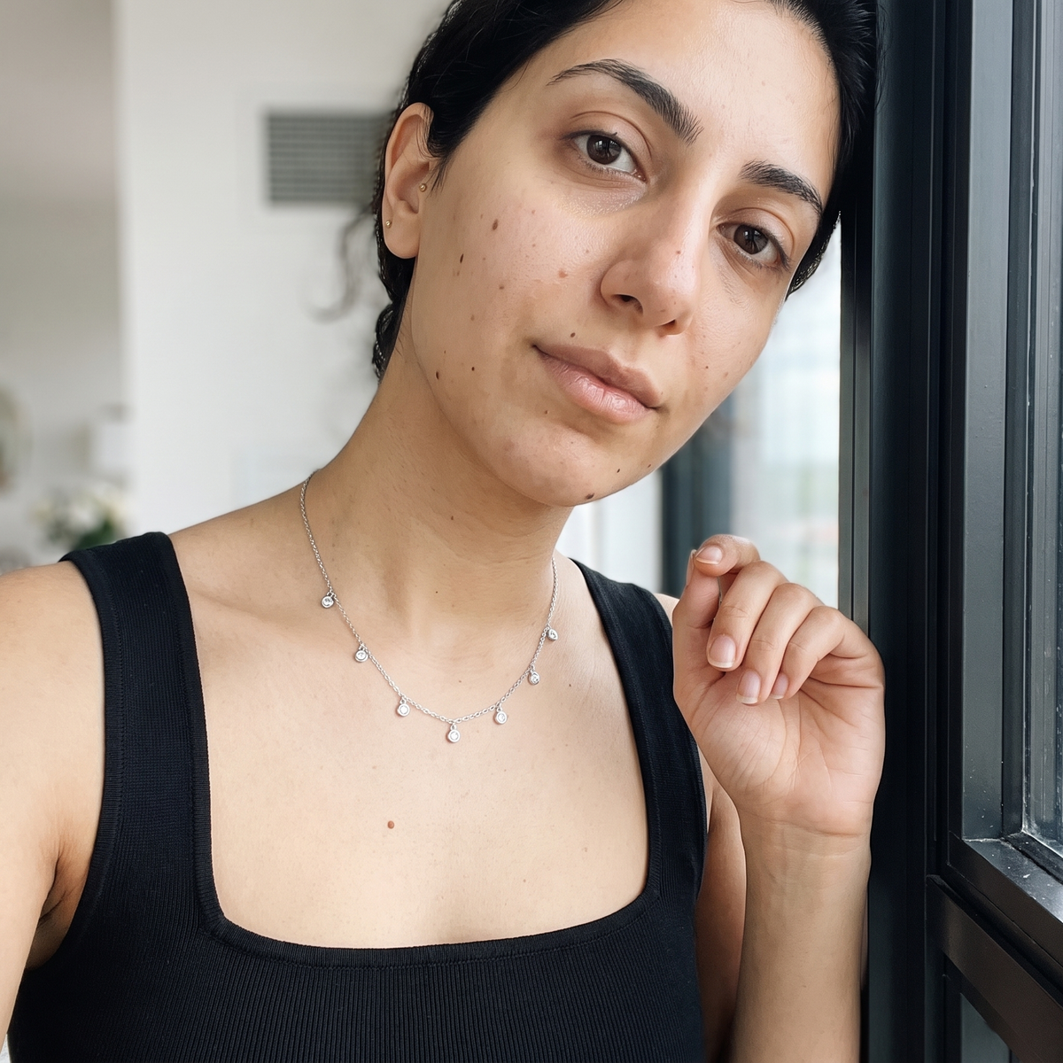 Carona Necklace worn by model