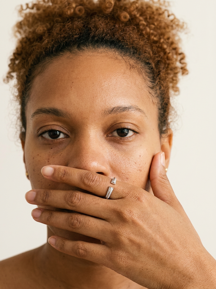 Corippo by Meri Jaan — lab-grown moissanite jewellery, worn by model
