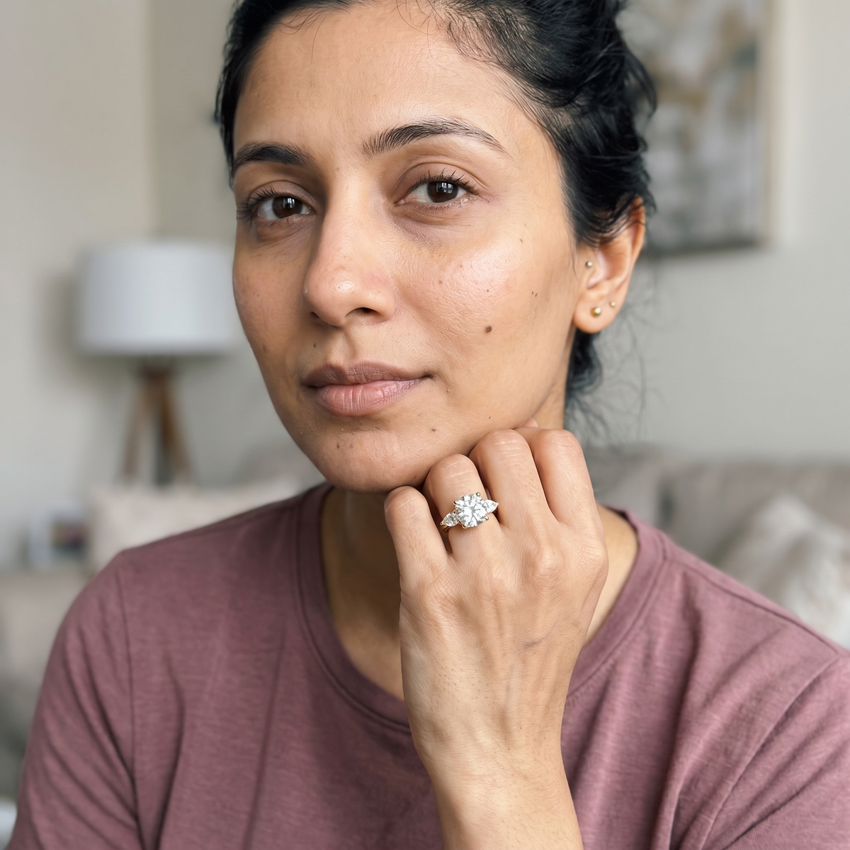 Davo Ring worn by model