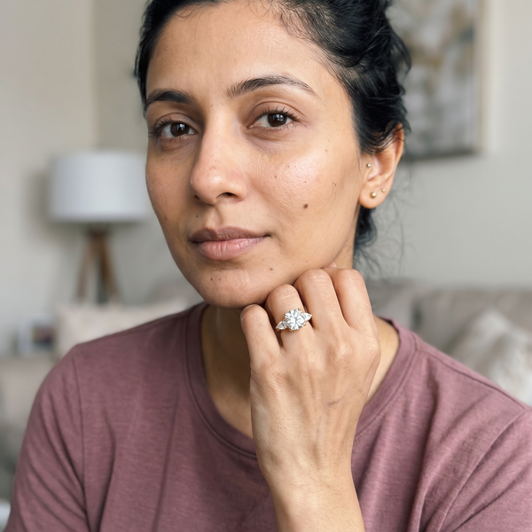 Davo Ring worn by model