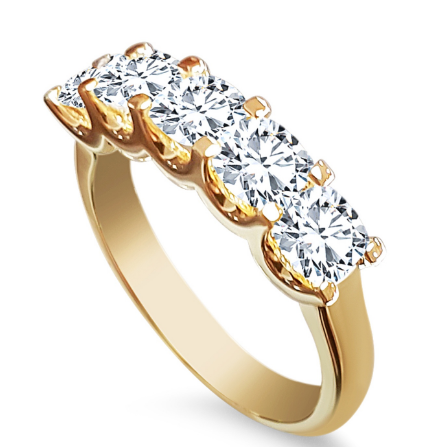 5-Stone Diamond Wedding Ring