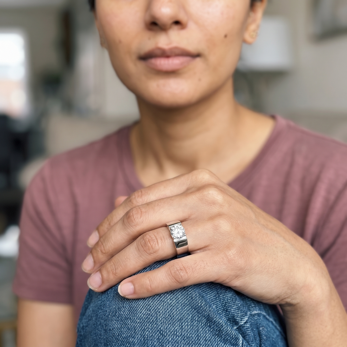 Fiesch Ring worn by model