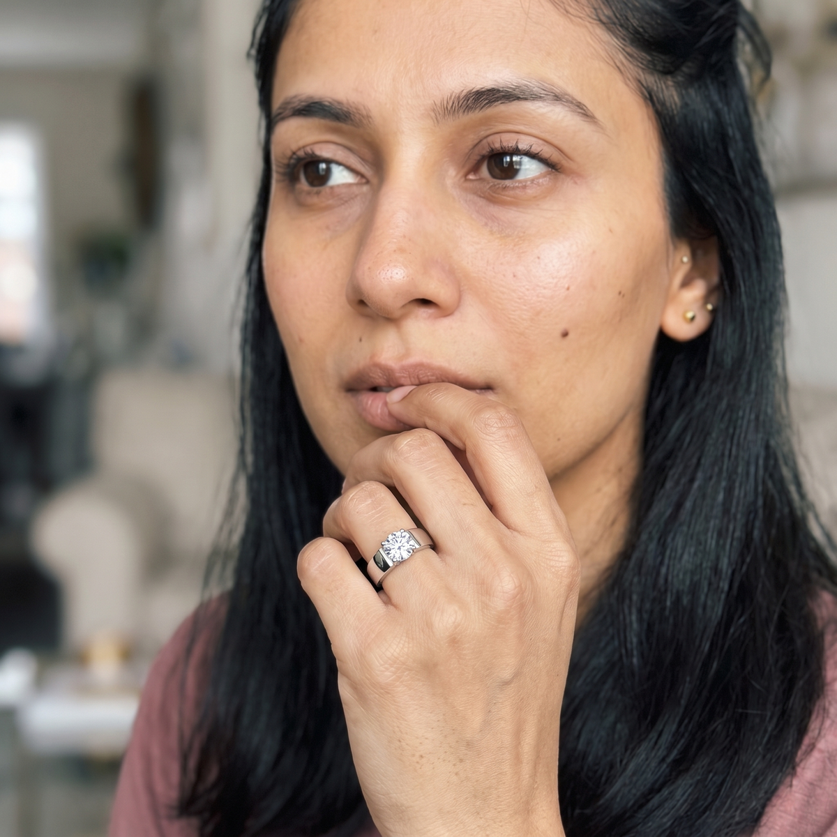 Fiesch Ring worn by model